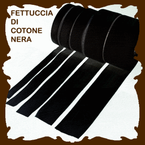 fettuccia cotone nera