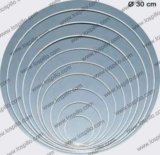 cerchio anello o telaio in metallo laccato bianco per tendere ed